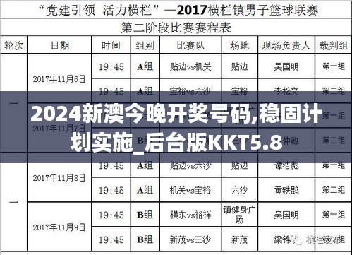 2024新澳今晚开奖号码,稳固计划实施_后台版KKT5.8