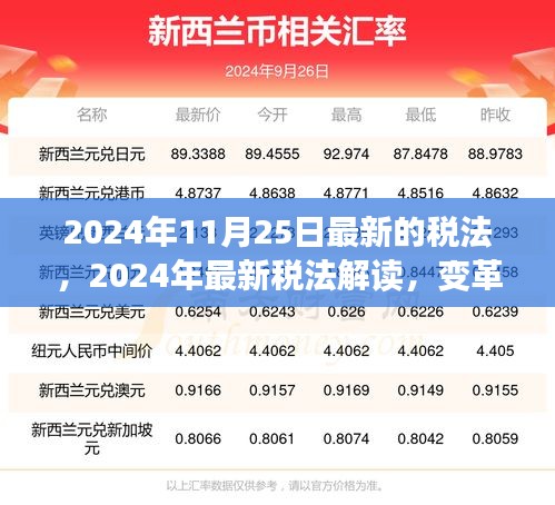 2024年最新税法解读，变革及其影响