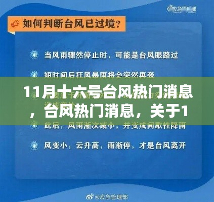 11月十六号台风热门消息，台风热门消息，关于11月十六号台风的观点论述