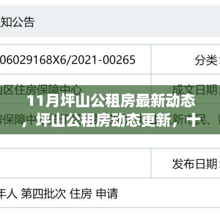 坪山公租房动态更新，十一月最新进展一览