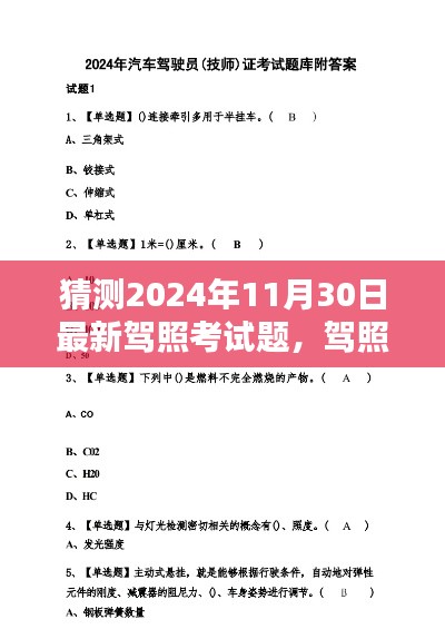 友情、考试与家的温暖，最新驾照考试日的预测与体验（2024年11月30日）