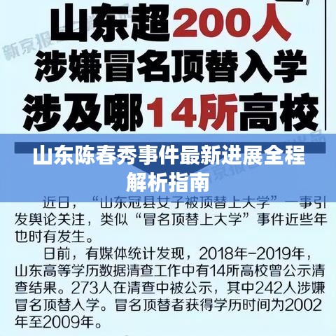 山东陈春秀事件最新进展全面解析指南