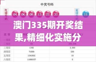 澳门335期开奖结果,精细化实施分析_YTC47.469幽雅版