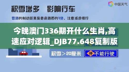 今晚澳门336期开什么生肖,高速应对逻辑_DJB77.648复制版