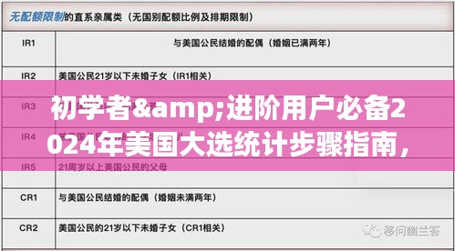 初学者&进阶用户必备2024年美国大选统计步骤指南，从了解流程到参与投票全过程详解