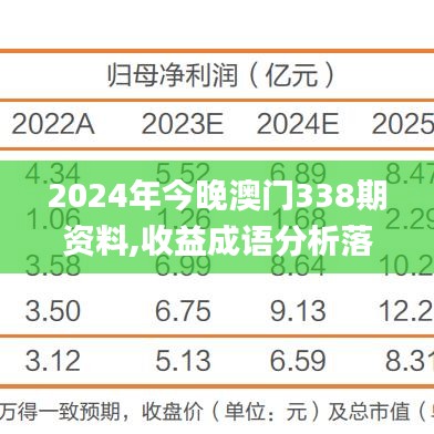 2024年今晚澳门338期资料,收益成语分析落实_T54.111-9