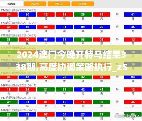 2024澳门今晚开特马结果338期,高度协调策略执行_zShop2.134-5