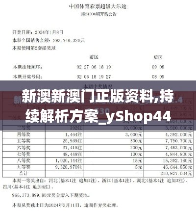 新澳新澳门正版资料,持续解析方案_yShop44.488-2