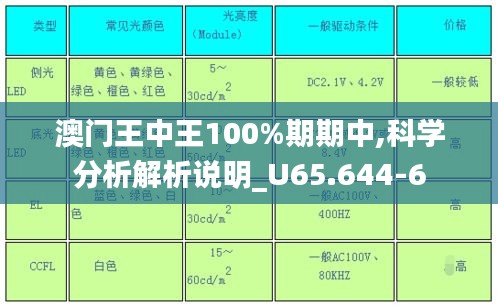 澳门王中王100%期期中,科学分析解析说明_U65.644-6