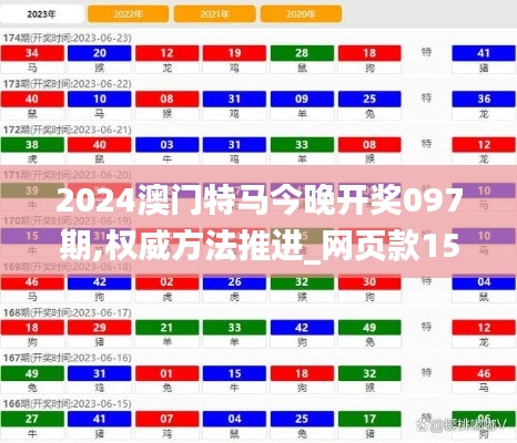 2024澳门特马今晚开奖097期,权威方法推进_网页款15.394