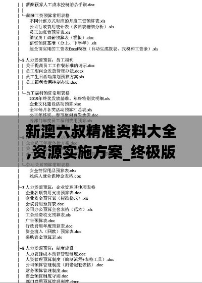 新澳六叔精准资料大全,资源实施方案_终极版90.263