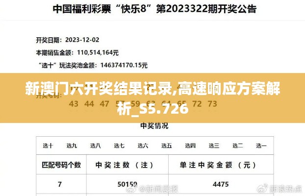 新澳门六开奖结果记录,高速响应方案解析_S5.726