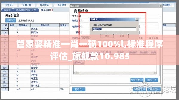 管家婆精准一肖一码100%l,标准程序评估_旗舰款10.985