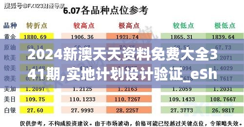 2024新澳天天资料免费大全341期,实地计划设计验证_eShop2.690