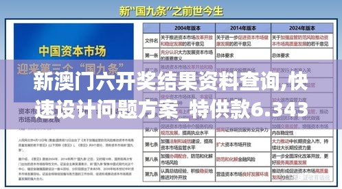 新澳门六开奖结果资料查询,快速设计问题方案_特供款6.343