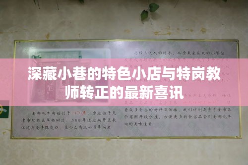 特色小店与特岗教师喜讯，小巷中的蜕变与转正荣耀