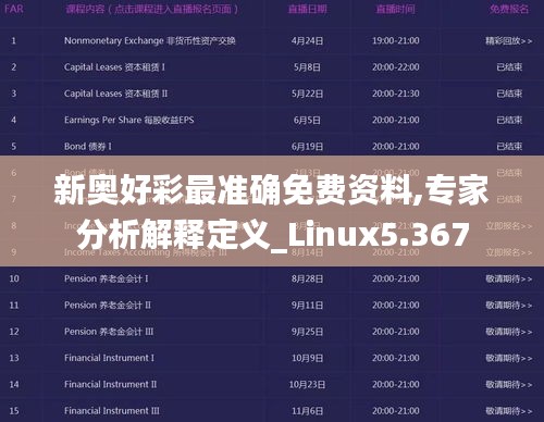 新奥好彩最准确免费资料,专家分析解释定义_Linux5.367