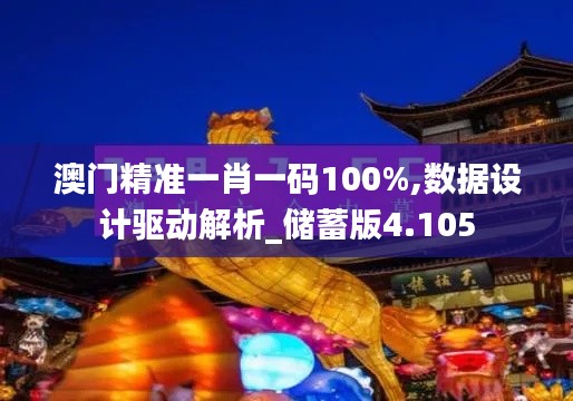 澳门精准一肖一码100%,数据设计驱动解析_储蓄版4.105