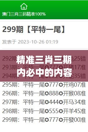 精准三肖三期内必中的内容,数据资料解释定义_进阶版5.271