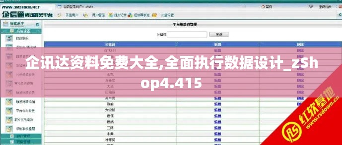 企讯达资料免费大全,全面执行数据设计_zShop4.415