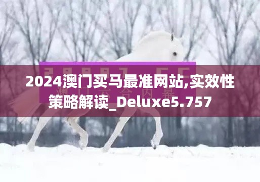 2024澳门买马最准网站,实效性策略解读_Deluxe5.757