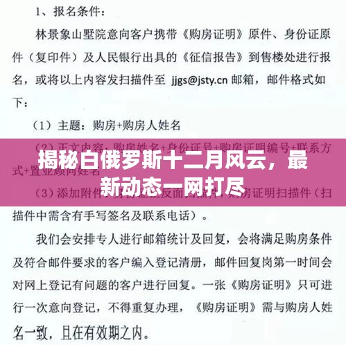 揭秘白俄罗斯十二月风云，最新动态全面解析