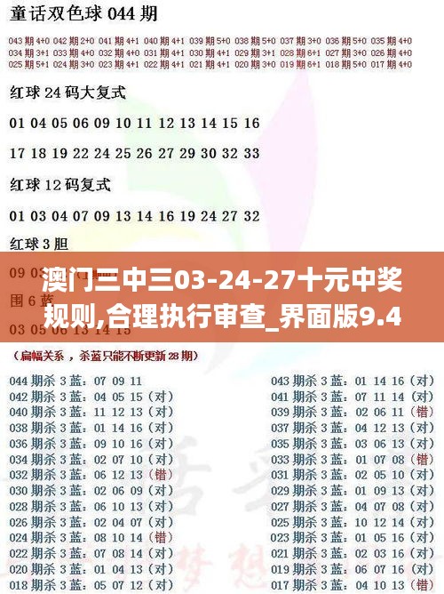 澳门三中三03-24-27十元中奖规则,合理执行审查_界面版9.421