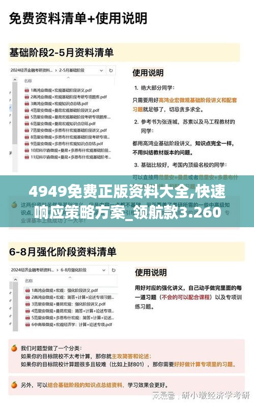 4949免费正版资料大全,快速响应策略方案_领航款3.260