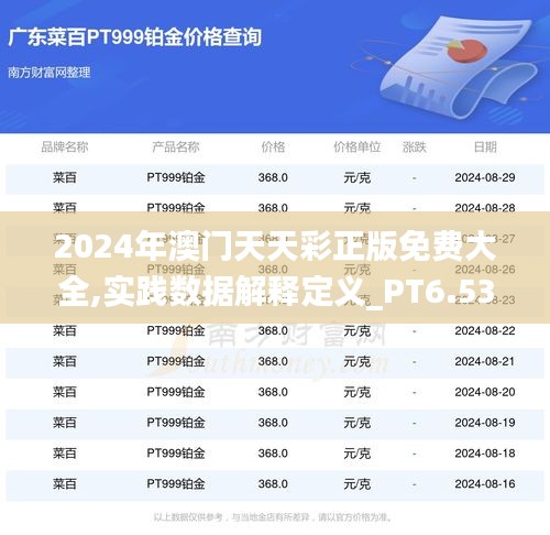 2024年澳门天天彩正版免费大全,实践数据解释定义_PT6.531