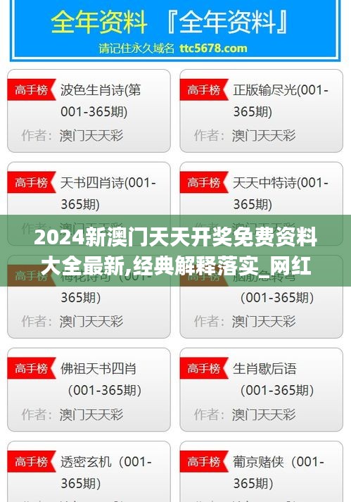 2024新澳门天天开奖免费资料大全最新,经典解释落实_网红版1.159