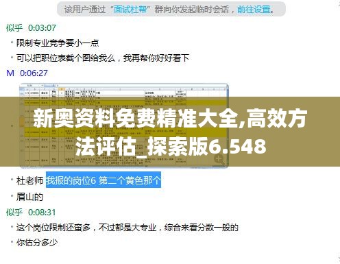 新奥资料免费精准大全,高效方法评估_探索版6.548
