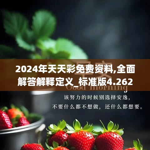 2024年天天彩免费资料,全面解答解释定义_标准版4.262