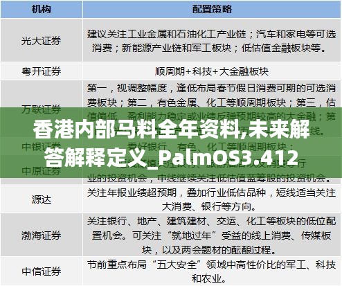 香港内部马料全年资料,未来解答解释定义_PalmOS3.412