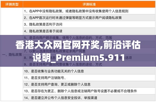 香港大众网官网开奖,前沿评估说明_Premium5.911