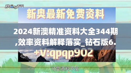 2024新澳精准资料大全344期,效率资料解释落实_钻石版6.280