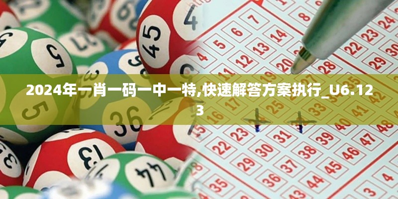 2024年一肖一码一中一特,快速解答方案执行_U6.123