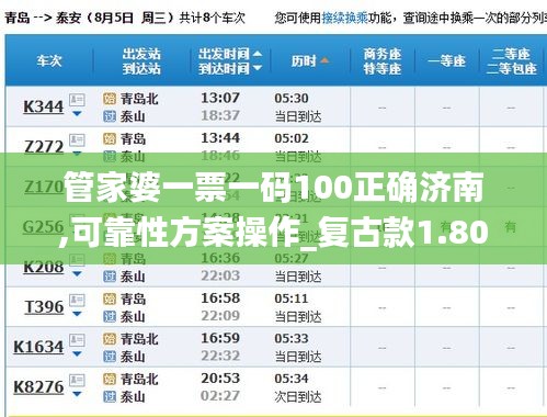 管家婆一票一码100正确济南,可靠性方案操作_复古款1.801