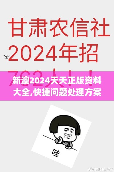 新澳2024天天正版资料大全,快捷问题处理方案_tShop3.752