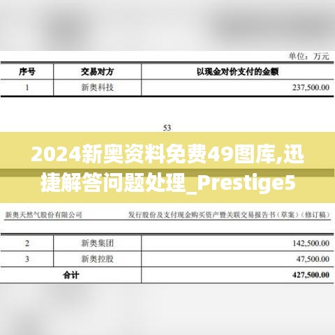 2024新奥资料免费49图库,迅捷解答问题处理_Prestige5.780