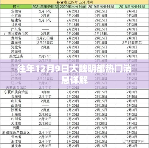 大魏明都12月9日热门消息全面解析