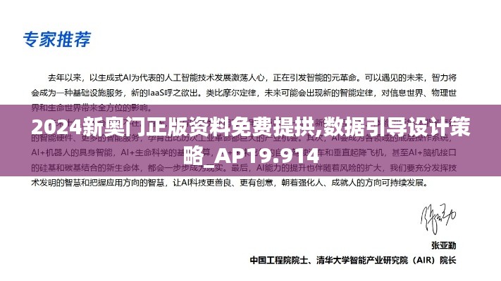 2024新奥门正版资料免费提拱,数据引导设计策略_AP19.914