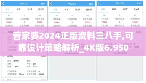 管家婆2024正版资料三八手,可靠设计策略解析_4K版6.950