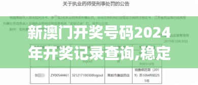 新澳门开奖号码2024年开奖记录查询,稳定评估计划方案_优选版10.488