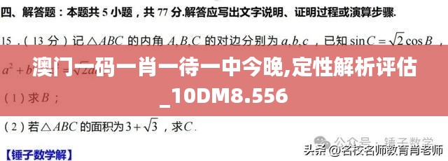 澳门一码一肖一待一中今晚,定性解析评估_10DM8.556