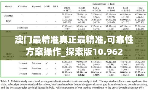 澳门最精准真正最精准,可靠性方案操作_探索版10.962