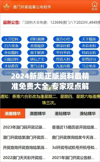 2024新奥正版资料最精准免费大全,专家观点解析_android1.943