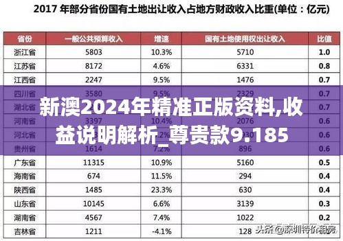 新澳2024年精准正版资料,收益说明解析_尊贵款9.185