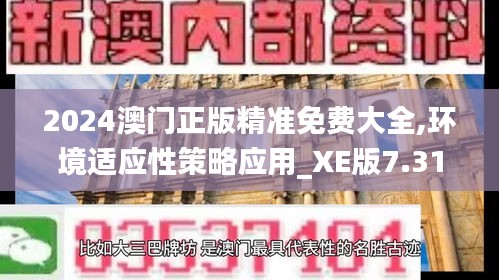 2024澳门正版精准免费大全,环境适应性策略应用_XE版7.312