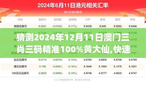 猜测2024年12月11日澳门三肖三码精准100%黄大仙,快速设计响应解析_Windows2.895