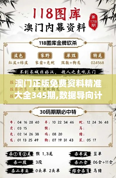 澳门正版免费资料精准大全345期,数据导向计划设计_V版1.608